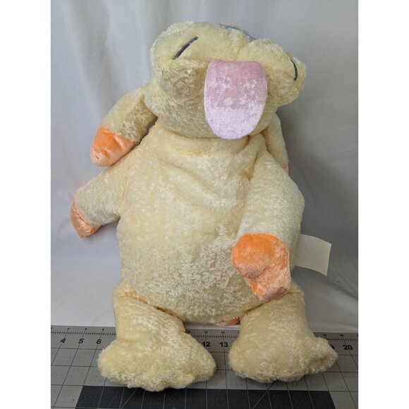 Carters Cuddle Pillow Yellow Dog Plush Emu Namae 24 Inch 2000 Stuffed Animal Toy - Picture 3 of 10